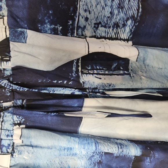 Women's Patchwork Print Street Wear Pants Size XL - Picture 5 of 8